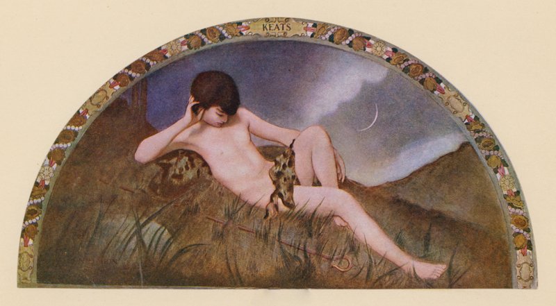Endymion de Keats (litografía en color) de Henry Oliver Walker