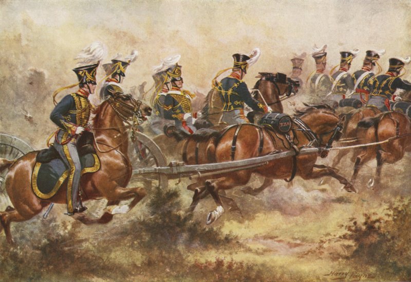 Artillería Real a Caballo, c.1832 de Henry Payne
