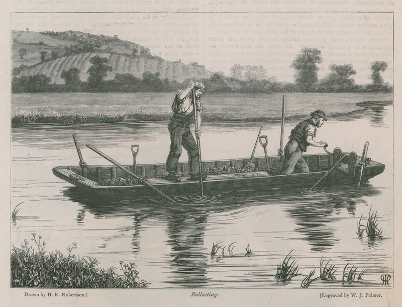 Lastre en el río Támesis de Henry Robert Robertson