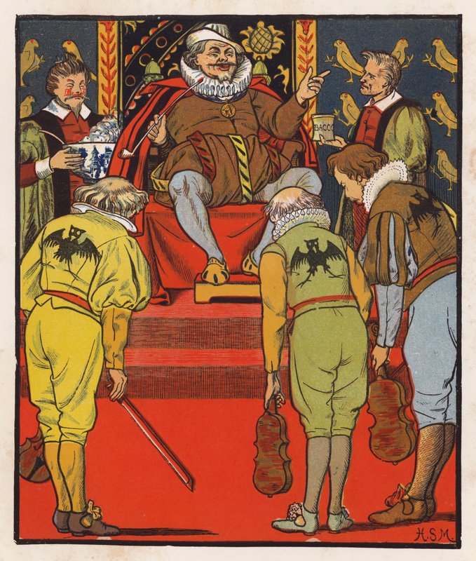 Old King Cole (litografía en color) de Henry Stacy (after) Marks