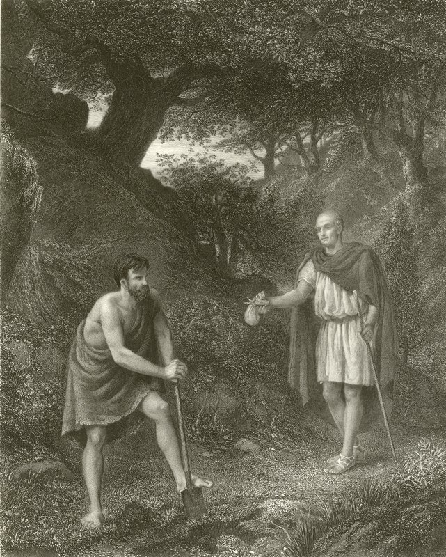 Timon y Flavio de Henry Wallis