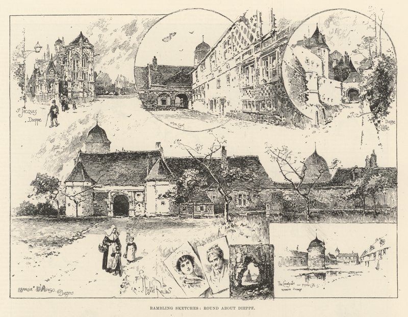 Bocetos ambulantes, alrededor de Dieppe de Herbert Railton