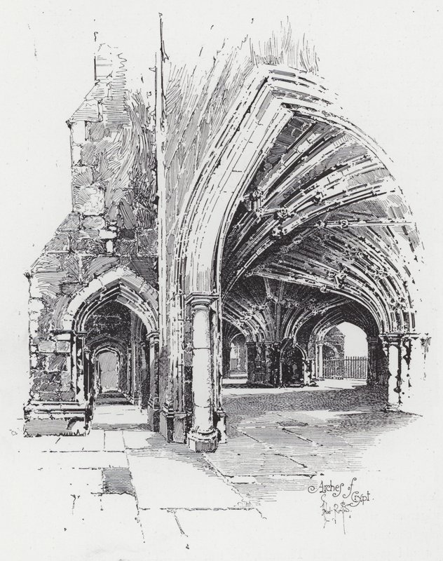 Arcos de la cripta de Herbert (after) Railton