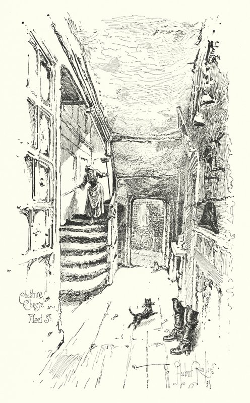 Cheshire Cheese, Fleet Street, Londres de Herbert (after) Railton