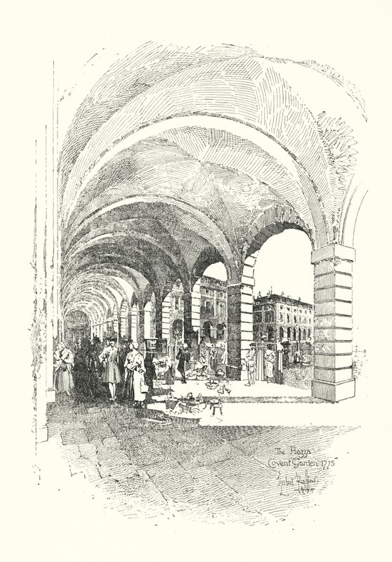 La Piazza, Covent Garden, Londres de Herbert (after) Railton