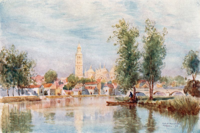 Périgueux desde el río de Herbert Menzies Marshall
