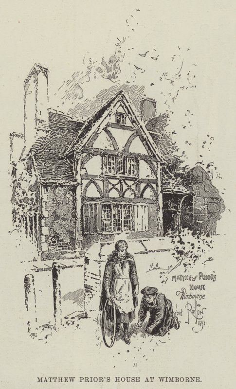Casa de Matthew Prior en Wimborne de Herbert Railton