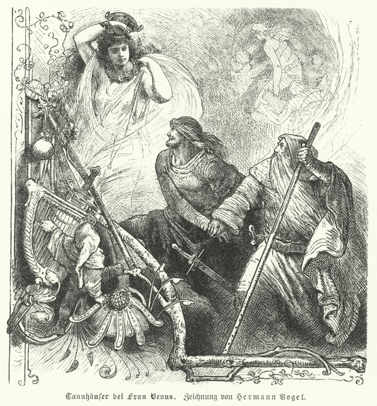 Tannhäuser con Venus de Hermann Vogel