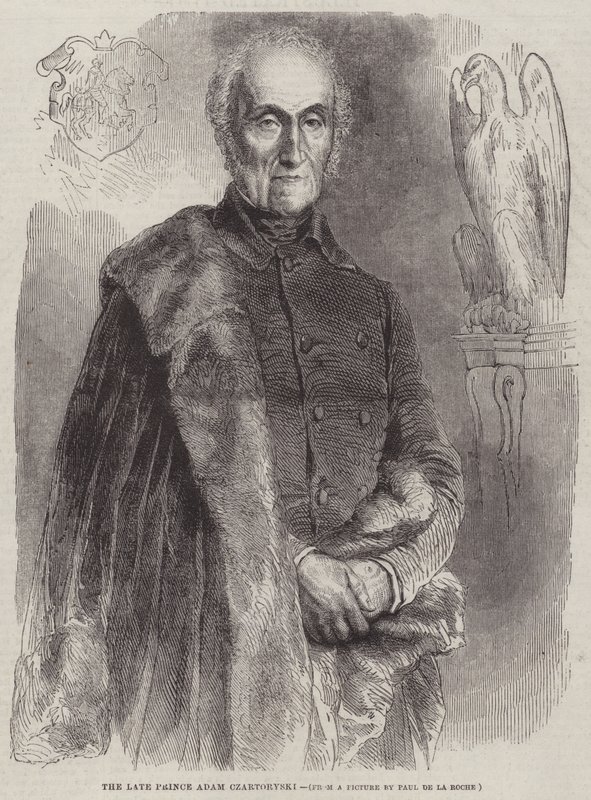 El difunto Príncipe Adam Czartoryski de Hippolyte Delaroche