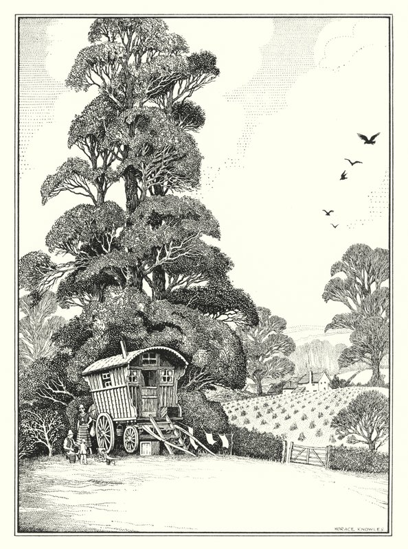 Agosto (litografía) de Horace J. Knowles
