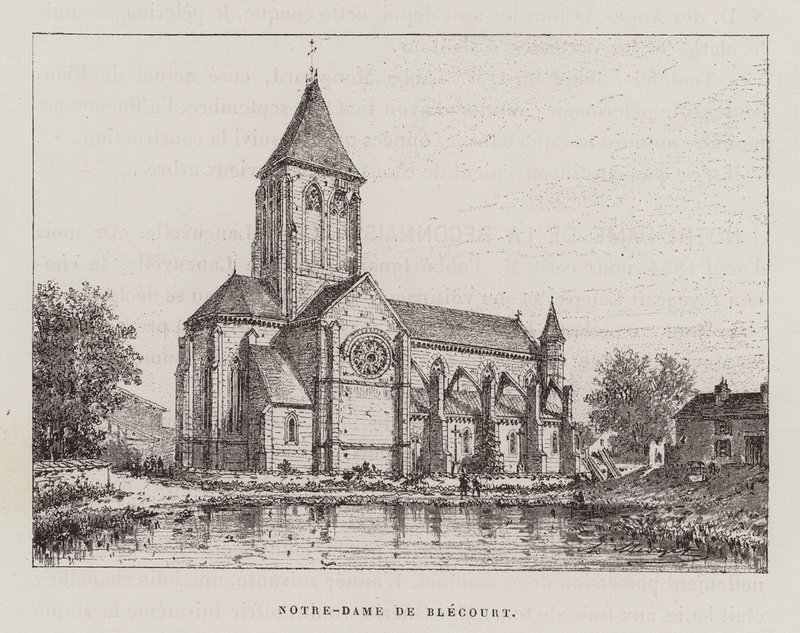 Notre-Dame De Blecourt (grabado) de Hubert Clerget