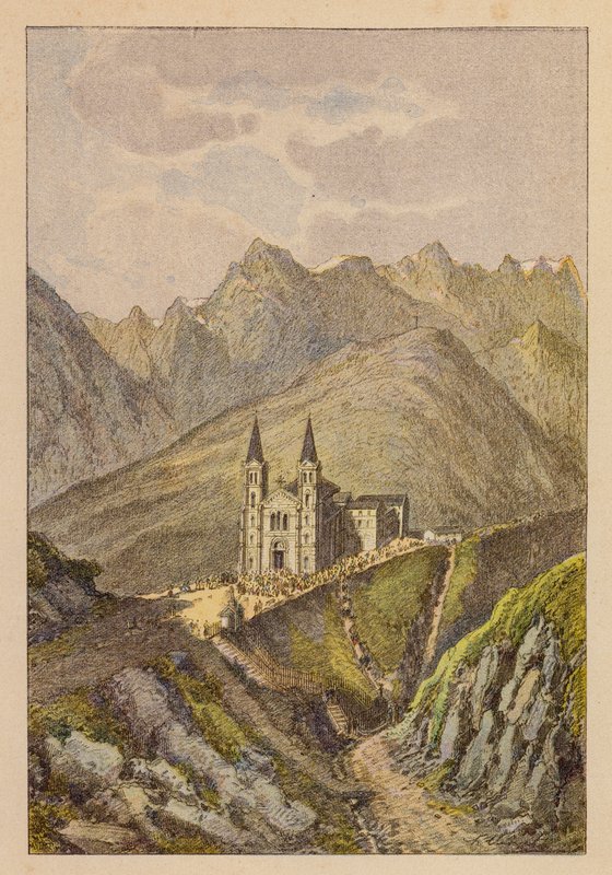 Notre-Dame De La Salette (litografía en color) de Hubert Clerget