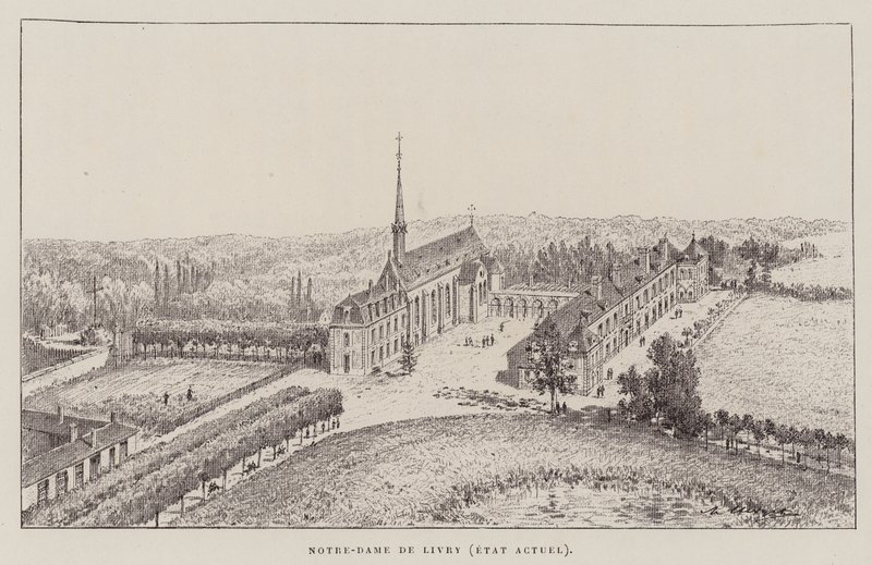 Notre-Dame De Livry, Estado actual (grabado) de Hubert Clerget