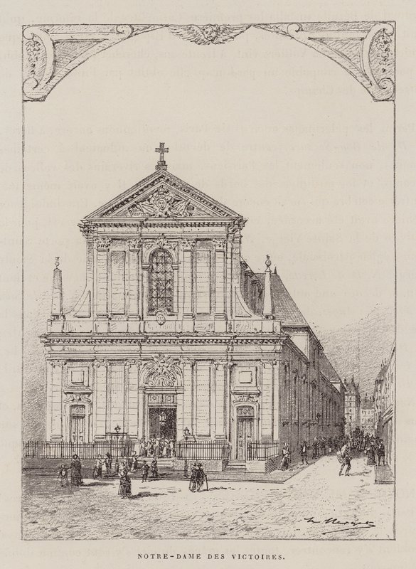Notre-Dame Des Victoires (grabado) de Hubert Clerget