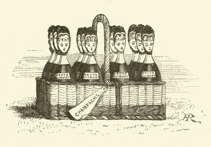 Champán y mujeres de Hugh Rowley
