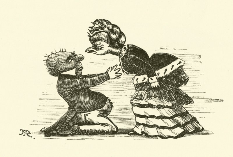 Marido dominado (grabado) de Hugh Rowley