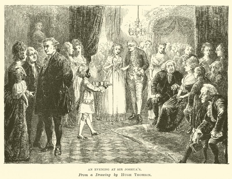 Una noche en casa de Sir Joshua de Hugh Thomson
