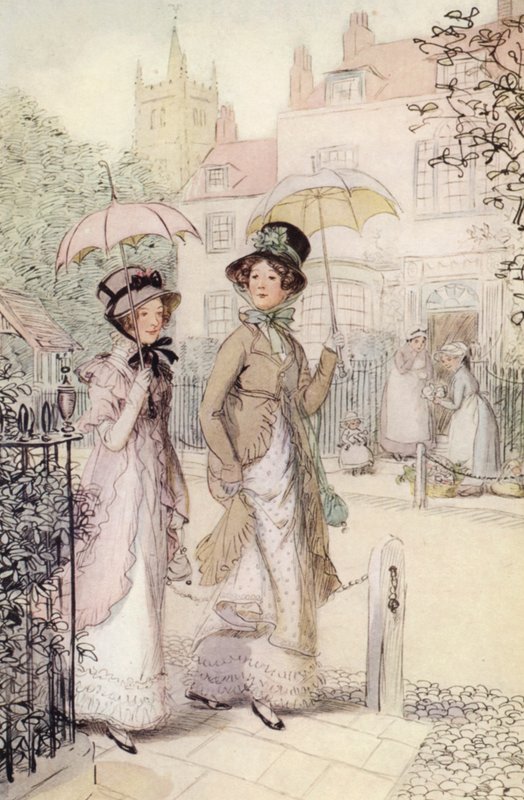 Ilustración para Quality Street de Hugh Thomson