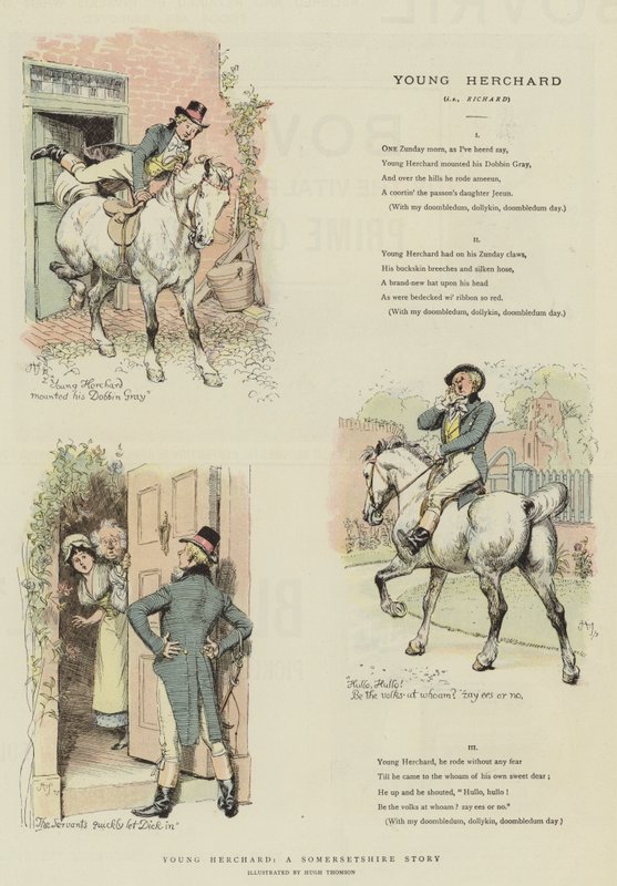 Joven Herchard, una historia de Somersetshire de Hugh Thomson
