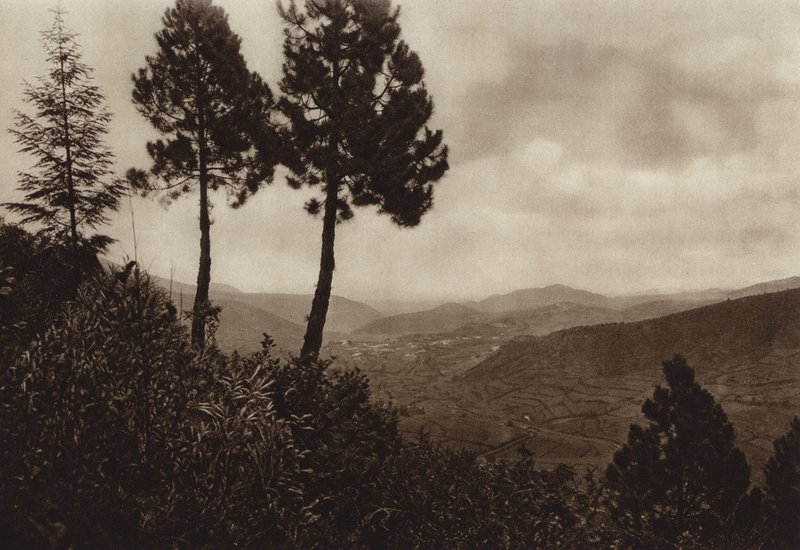Mexico: Huixquilucan (b/w photo) de Hugo Brehme