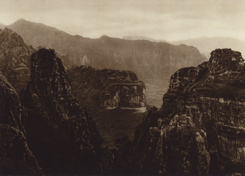 Mexico: Tepoztlan, Estado Morelos (b/w photo) de Hugo Brehme