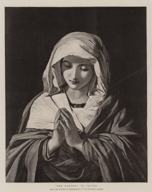 La Madonna en oración de Il Sassoferrato