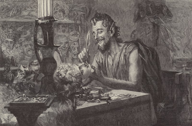 Der Teufel Schafft Masken de Ismael after Gentz