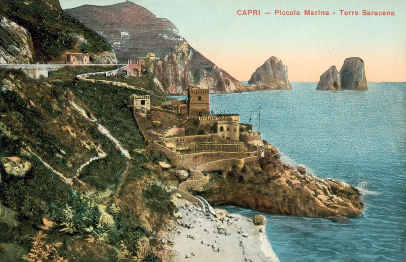 Capri, Italia, Piccola Marina, Torre Saracena de Italian Photographer