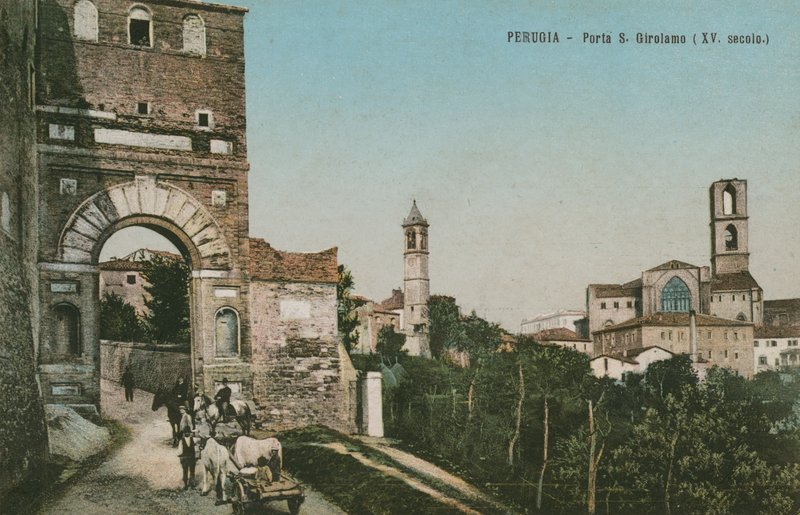 Perugia, Porta S Girolamo, siglo XV de Italian Photographer