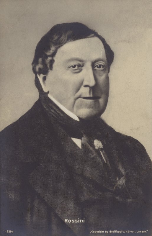 Retrato de Gioachino Rossini de Italian Photographer