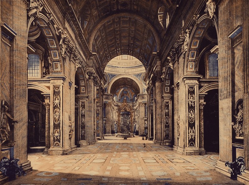 Roma / Roma: S Pietro, interno (foto en color) de Italian Photographer