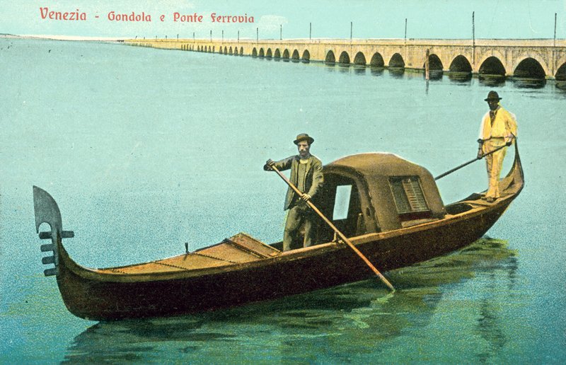 Venecia, góndola, Ponte Ferrovia de Italian Photographer