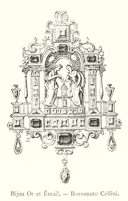 Joya de Oro y Esmalte, Benvenuto Cellini de Italian School