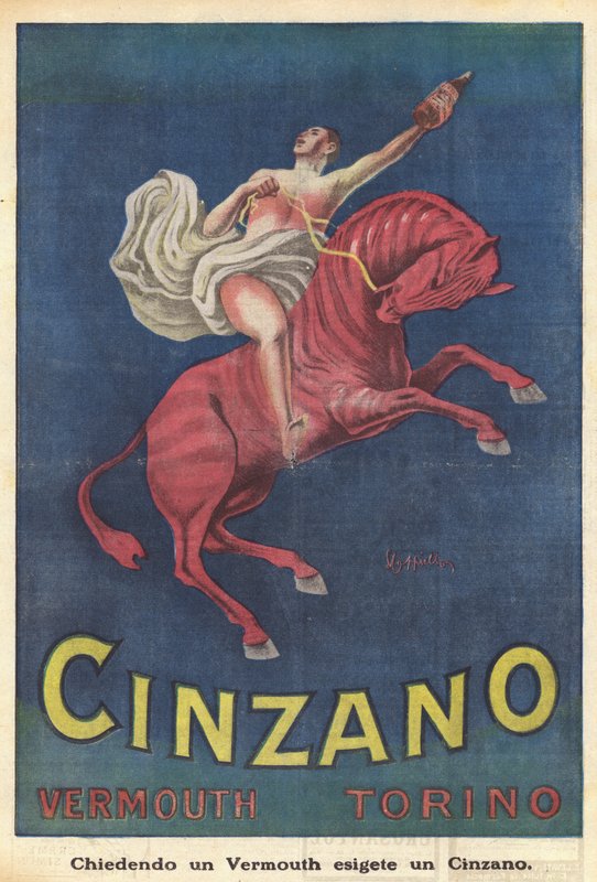 Vermut Cinzano Turín (litografía en color) de Italian School