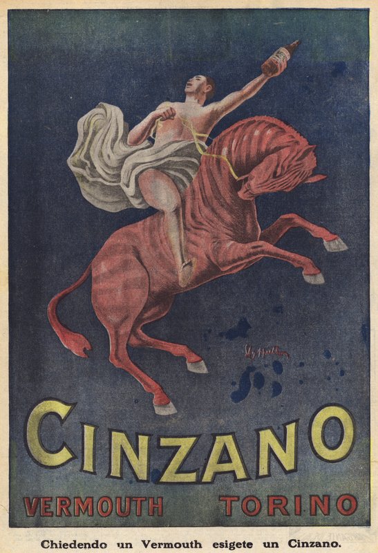 Vermut Cinzano Turín (litografía en color) de Italian School