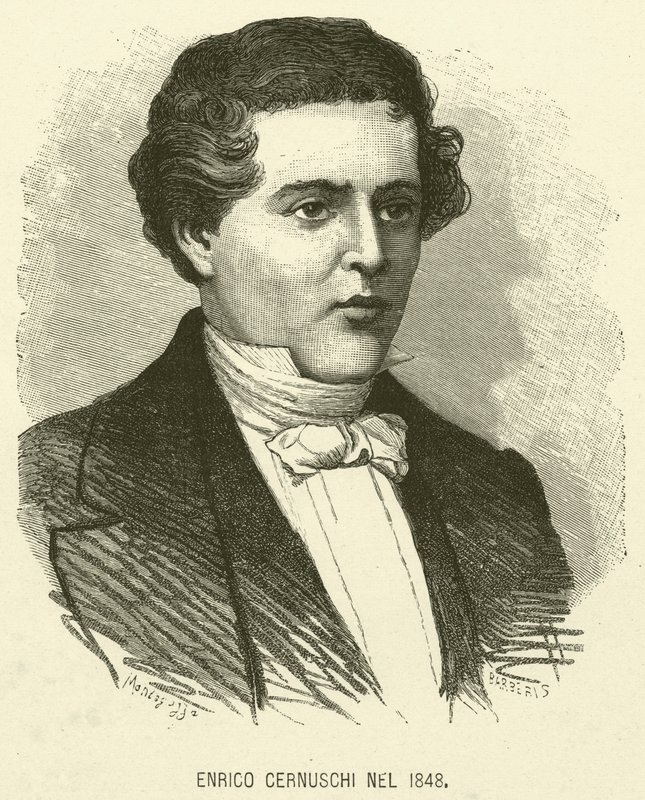 Enrico Cernuschi en 1848 de Italian School