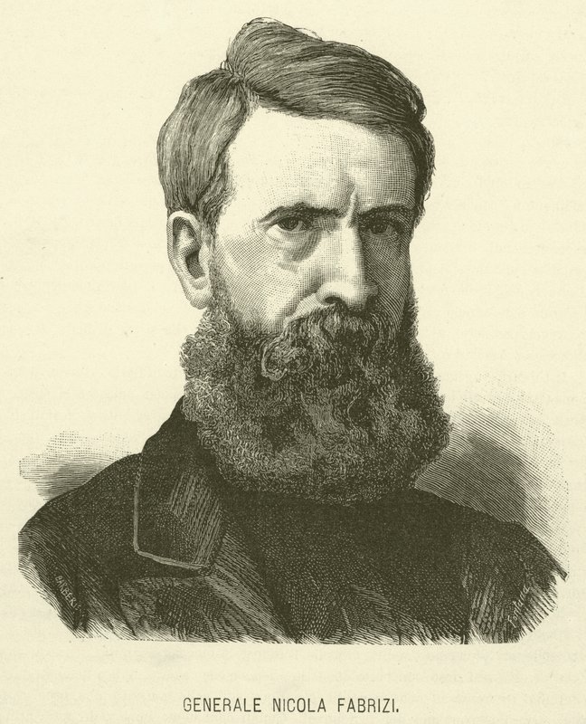 General Nicola Fabrizi (grabado) de Italian School