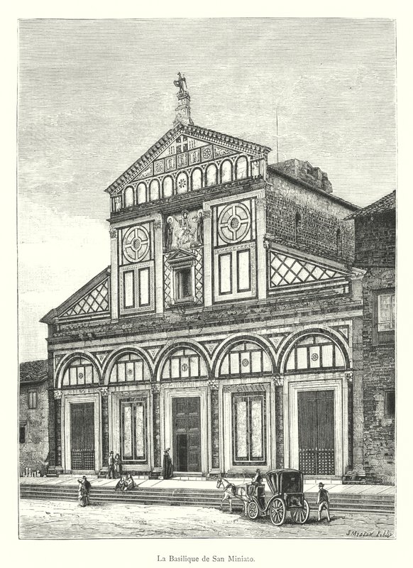 La Basílica de San Miniato de Italian School