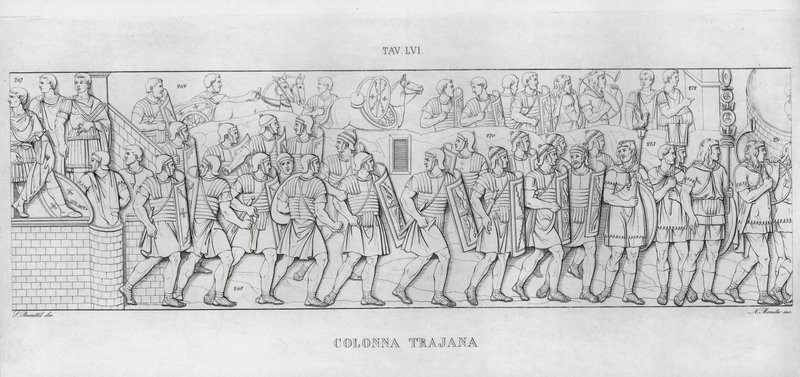 La Columna Trajana (grabado) de Italian School
