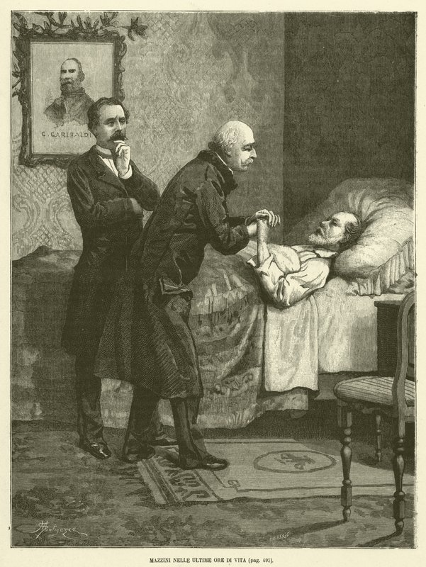 Mazzini en las Últimas Horas de Vida de Italian School