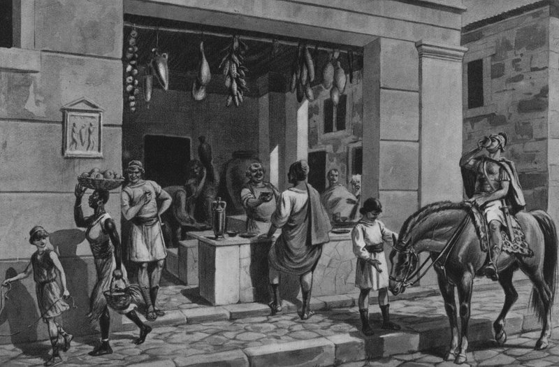 Pompeya: Un almacén de Italian School