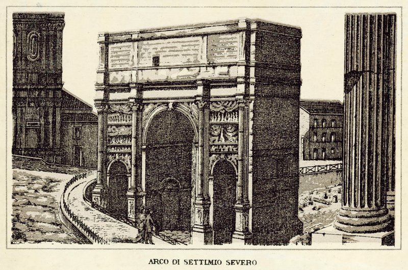 Roma: Arco de Septimio Severo de Italian School