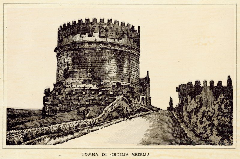 Roma: Tumba de Cecilia Metella de Italian School