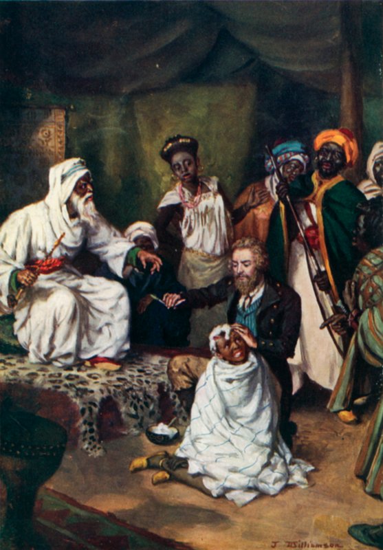 Mungo Park, Empleado como barbero por el Emir Ali de J. Williamson