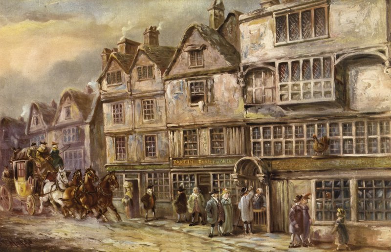 The Cock Tavern, Bishopsgate Street, Londres de J.C. Maggs