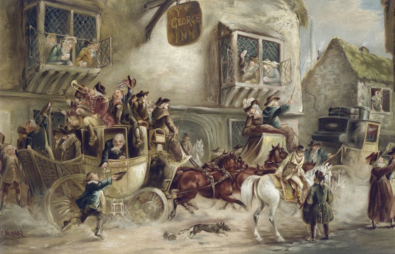 La posada George, York de J.C. Maggs