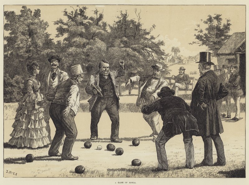 Un juego de bolos de J.M.L. Ralston