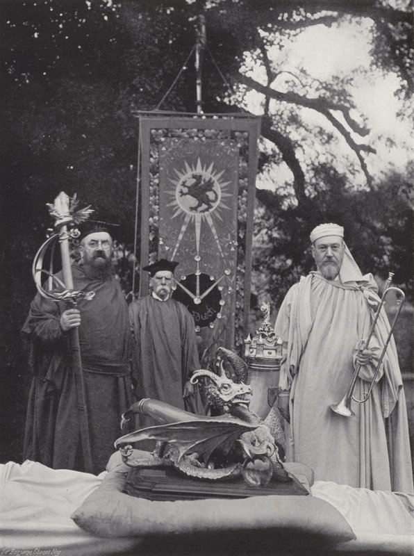 El Eisteddfod galés, regalia y oficiales de J. Benjamin Stone