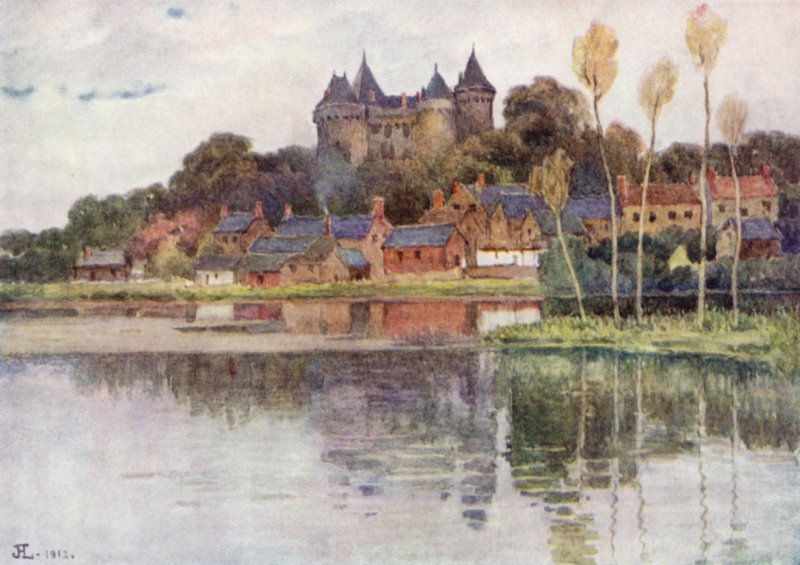 Chateau de Combourg (litografia en color) de J. Hardwicke Lewis