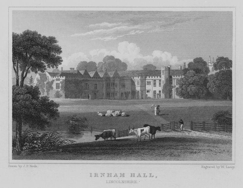 Salón Irnham, Lincolnshire de John Preston Neale